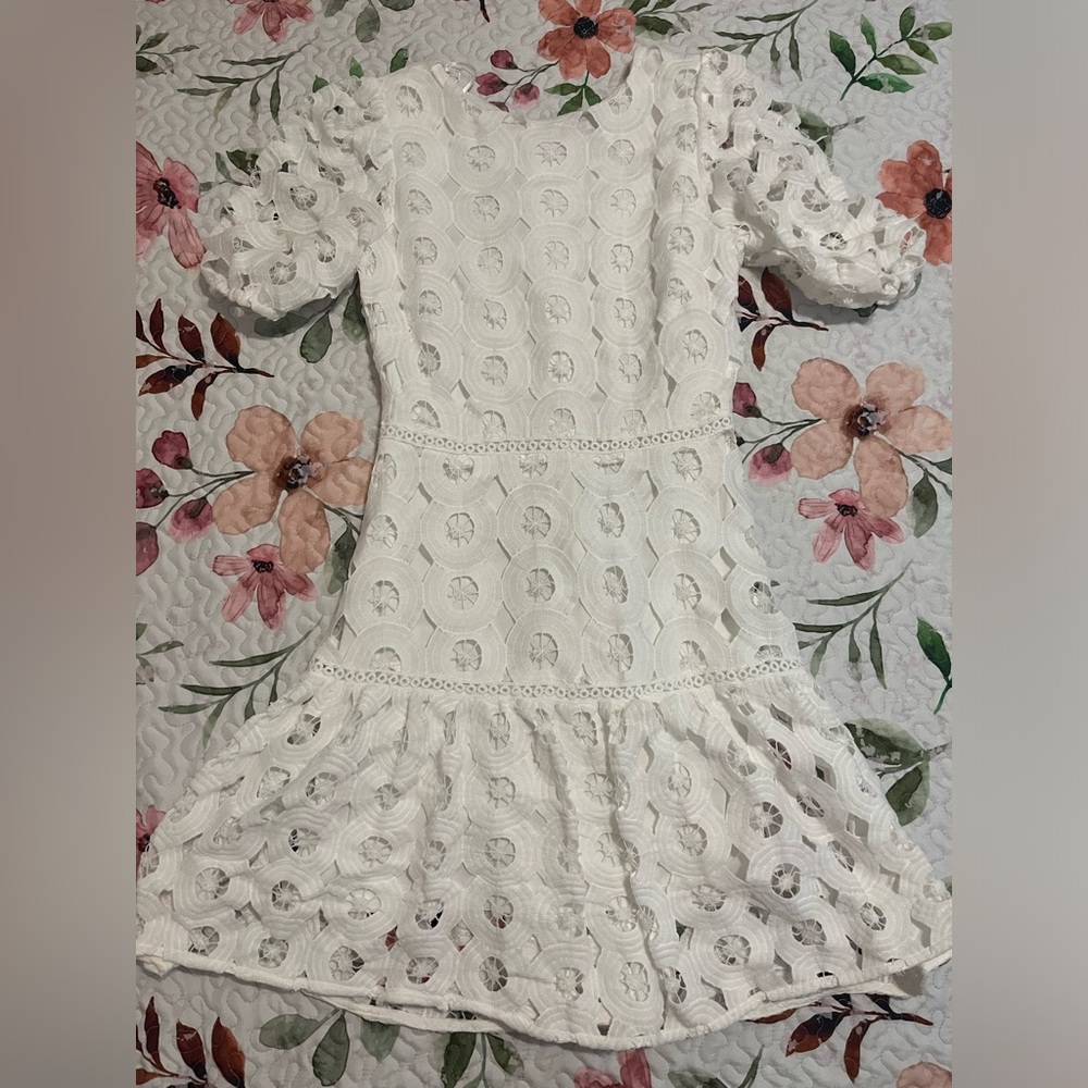 Great dress for graduation. White lace dress